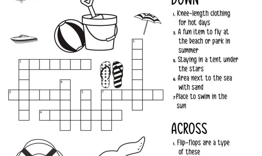 Summer Crossword Puzzle
