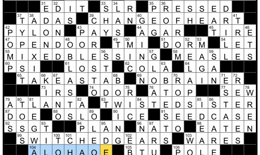 Northwestern Abode Crossword
