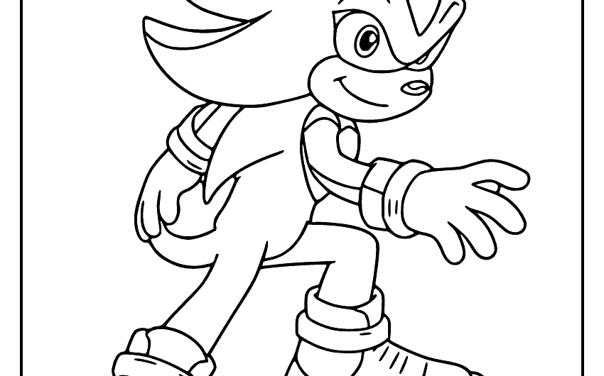 Super Shadow Coloring Pages