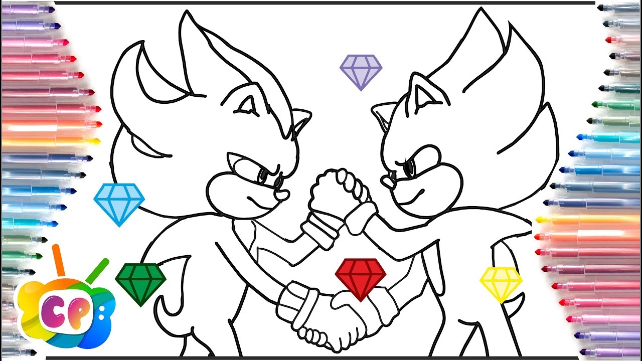 Super Sonic And Super Shadow In Space Sonic VS Shadow Coloring Pages Sonic 3 Movie Coloring YouTube Super Sonic And Super Shadow In Space Sonic VS Shadow Coloring Pages Sonic 3 Movie Coloring YouTube