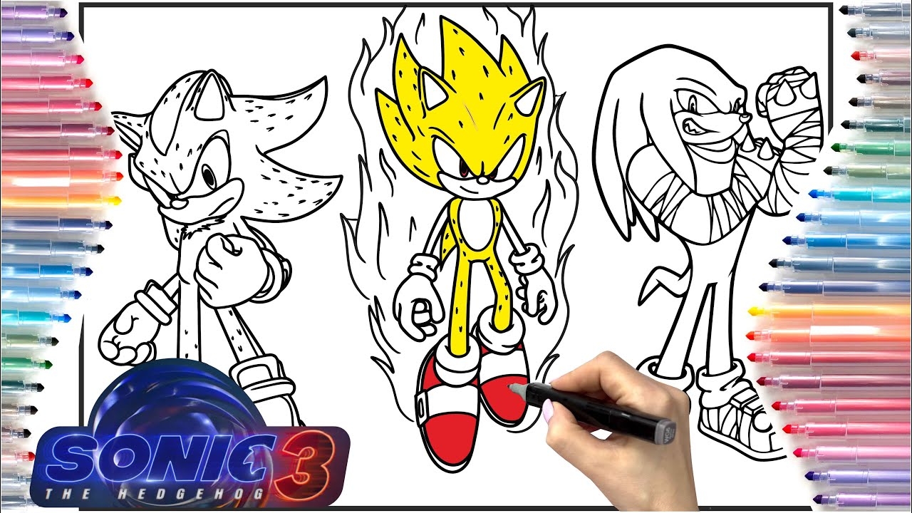Super Sonic Coloring Page Sonic 3 Sonic Team Coloring Page YouTube Super Sonic Coloring Page Sonic 3 Sonic Team Coloring Page YouTube