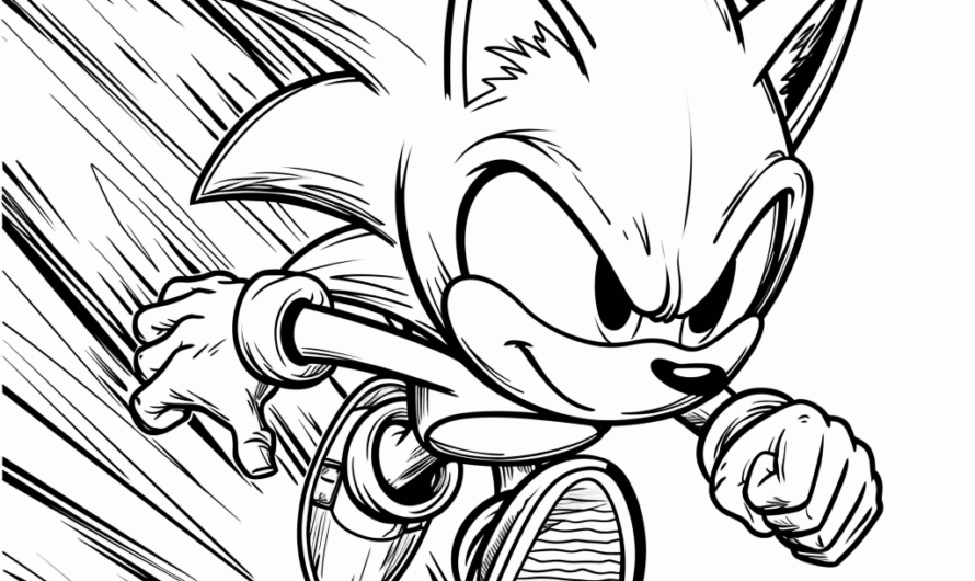 Sonic Coloring Pages Printable