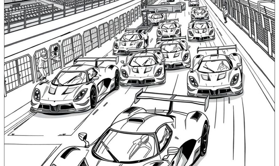Race Car Coloring Sheets