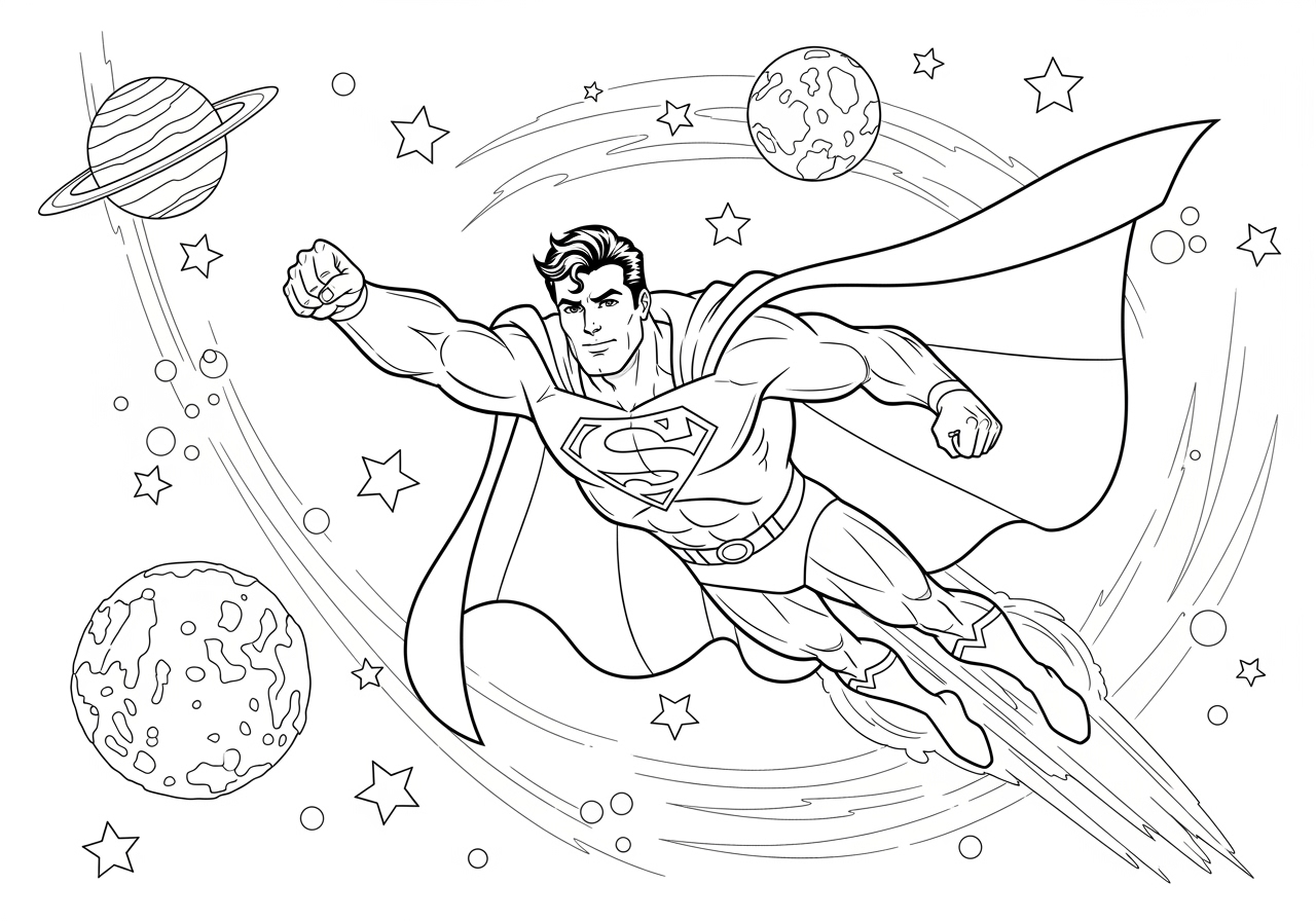 Superman Coloring Pages Online Free Printable Fun