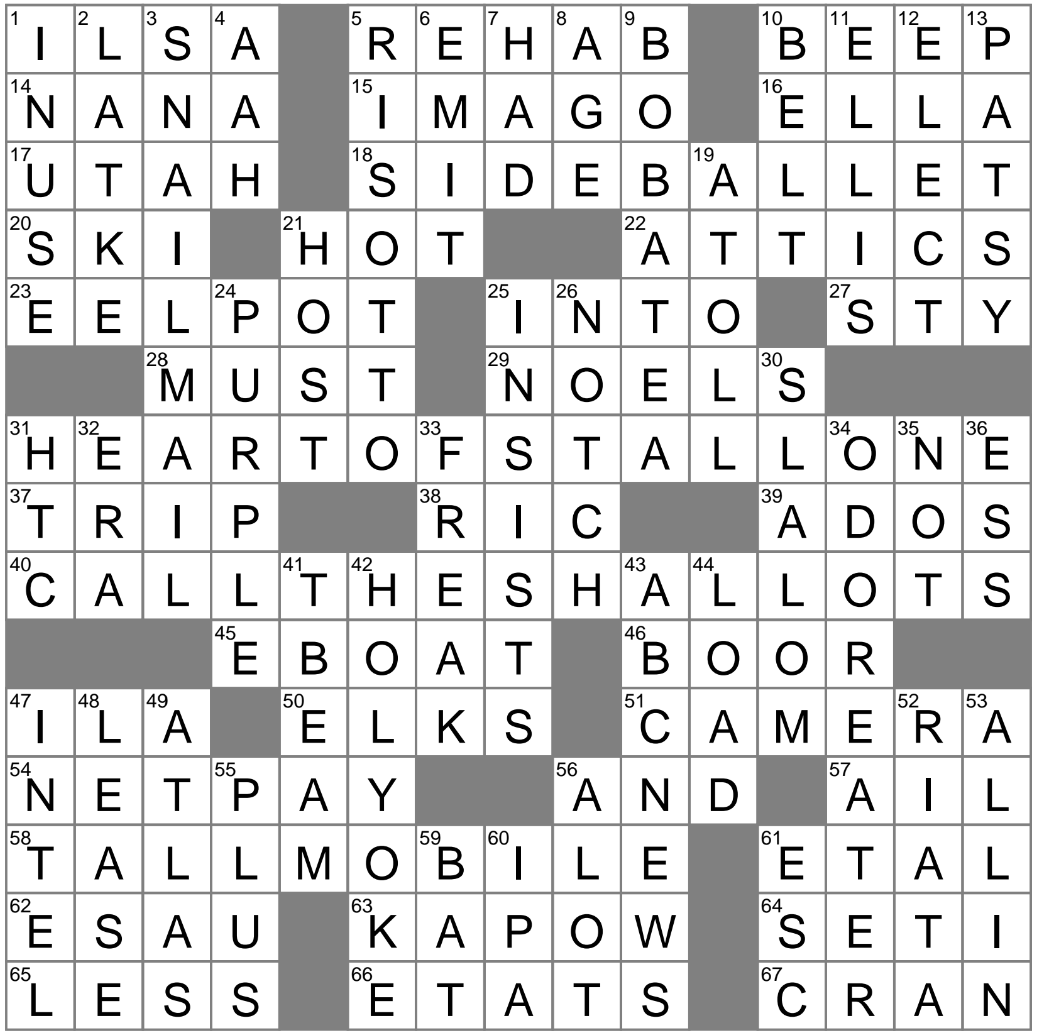 Syllables Repeated In Rihanna s Umbrella Crossword Clue Archives LAXCrossword Syllables Repeated In Rihanna s Umbrella Crossword Clue Archives LAXCrossword