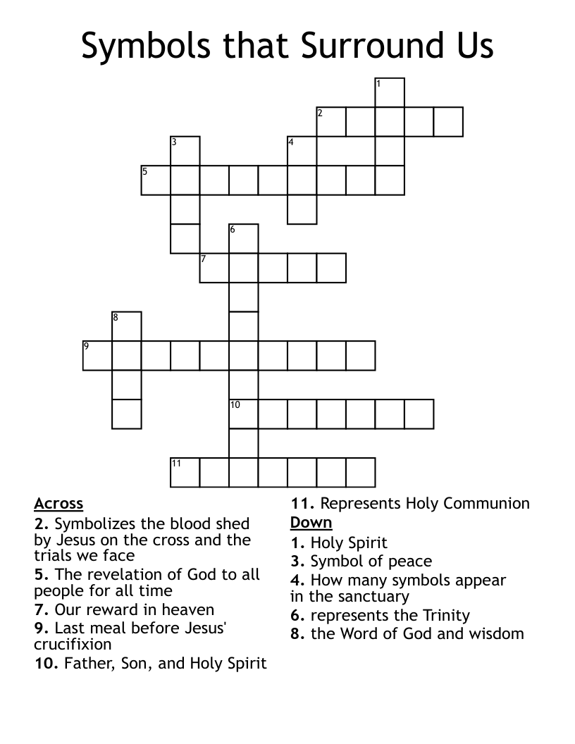 Symbols That Surround Us Crossword WordMint