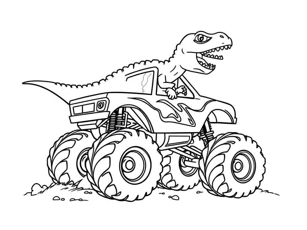 monster truck coloring pages