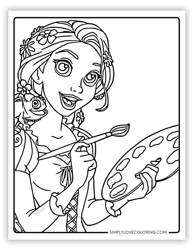 coloring pages of rapunzel coloring pages of rapunzel