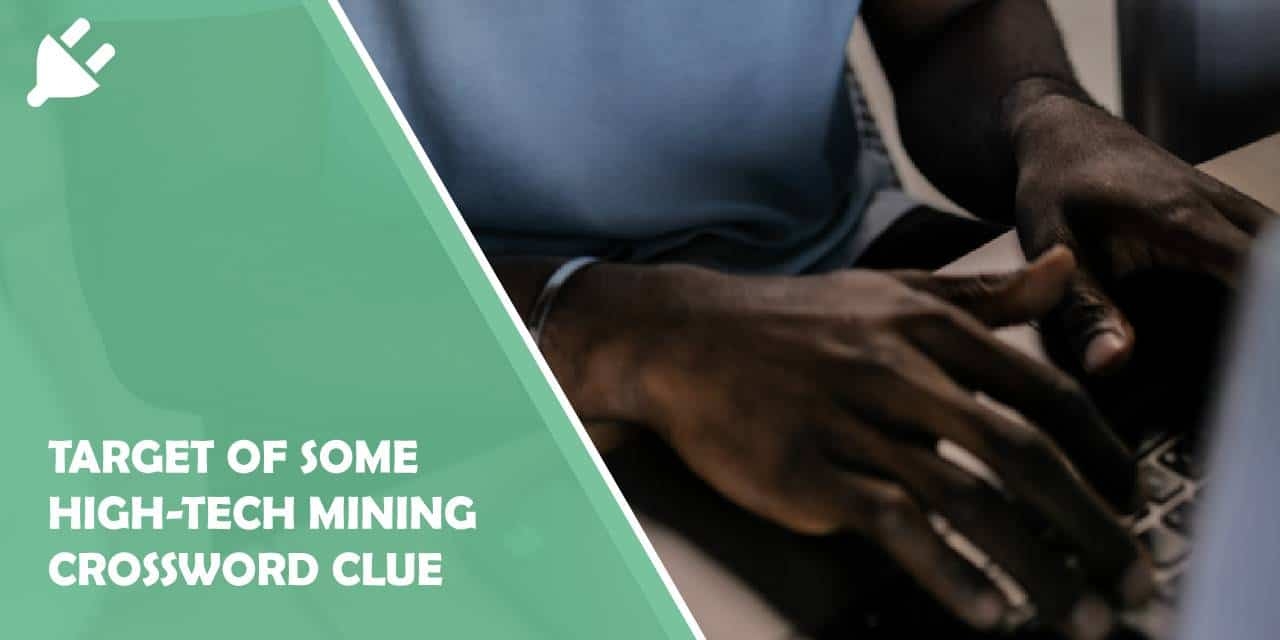 Target Of Some High Tech Mining Crossword Clue