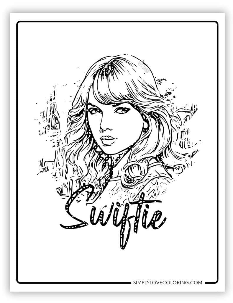 Taylor Swift Coloring Pages Free PDF Printables Simply Love Coloring Taylor Swift Coloring Pages Free PDF Printables Simply Love Coloring
