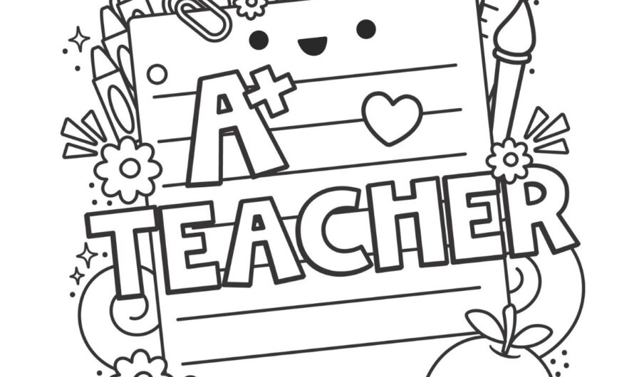 Color Pages For Teachers