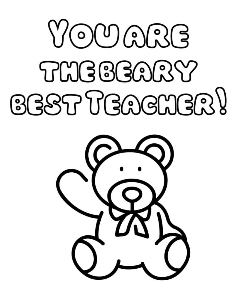 teacher appreciation coloring page teacher appreciation coloring page