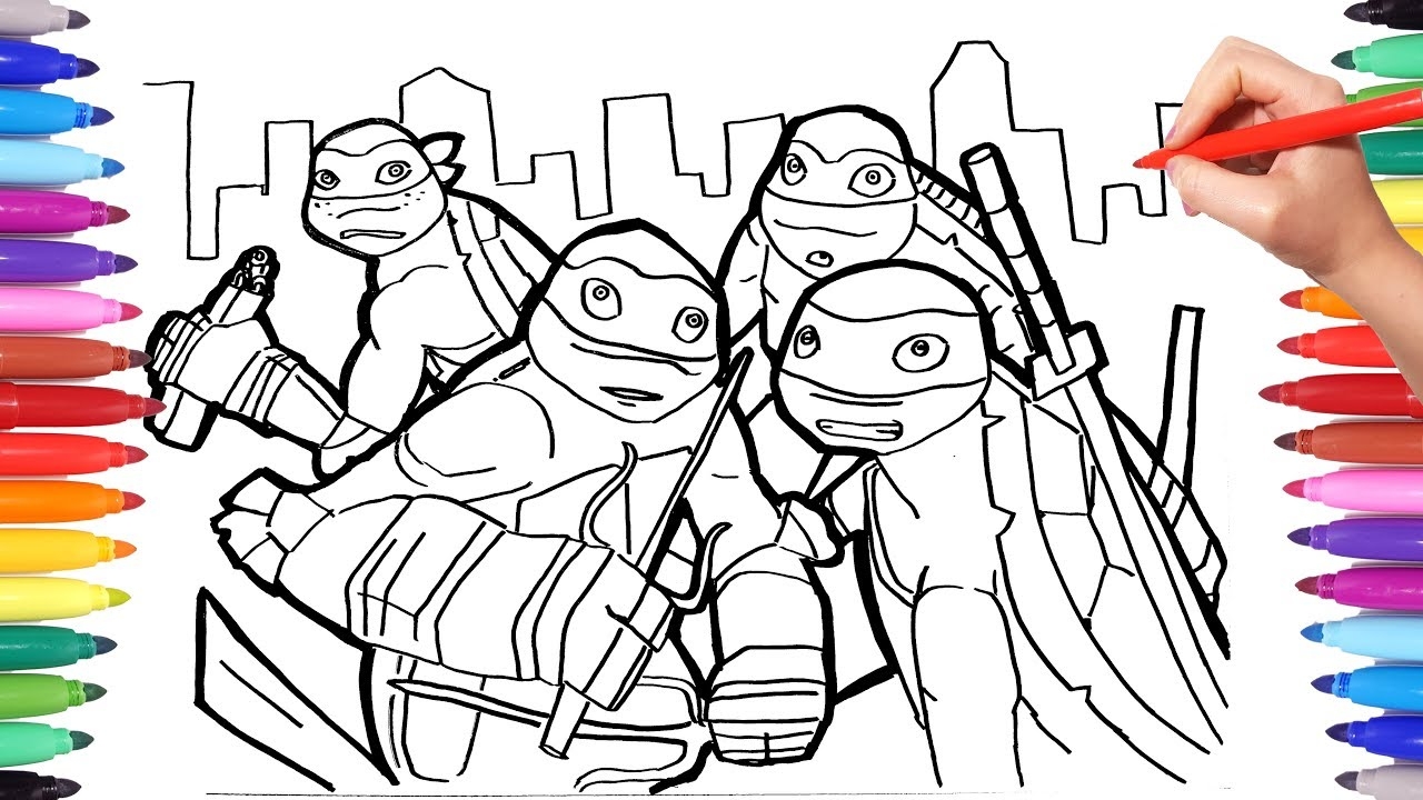 Teenage Mutant Ninja Turtles Coloring Pages How To Draw TMNT TMNT Coloring Book YouTube Teenage Mutant Ninja Turtles Coloring Pages How To Draw TMNT TMNT Coloring Book YouTube