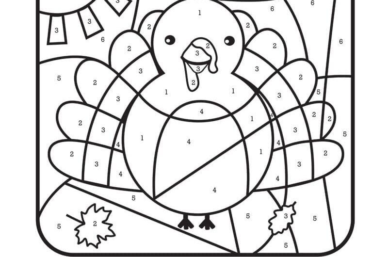 Thanksgiving Color By Number