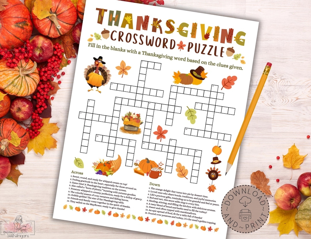 Thanksgiving Crossword Puzzle Game Printable For Kids And Adults Thanksgiving Party Game Crossword Puzzle Thanksgiving Classroom Activity Etsy Thanksgiving Crossword Puzzle Game Printable For Kids And Adults Thanksgiving Party Game Crossword Puzzle Thanksgiving Classroom Activity Etsy