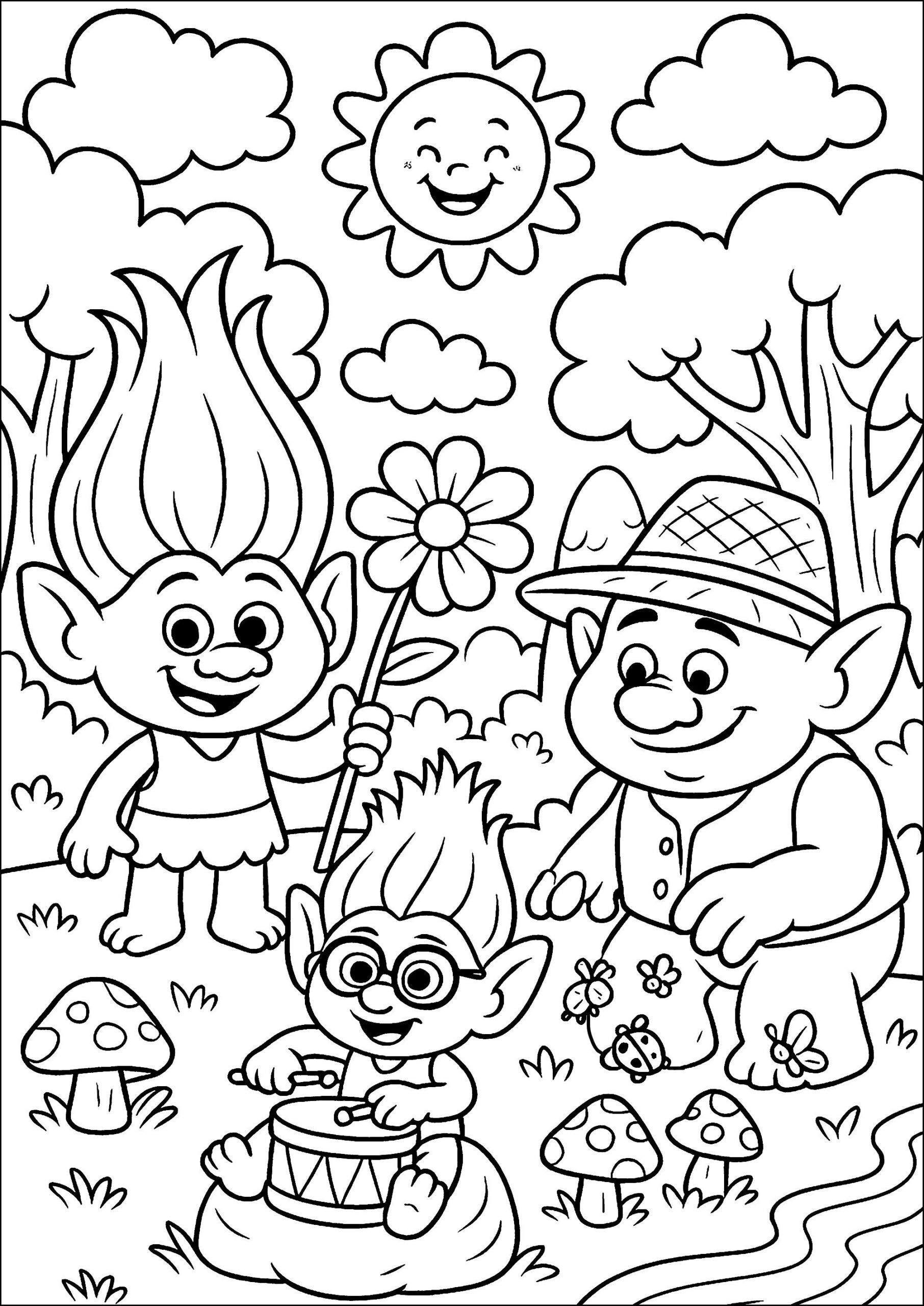 troll movie coloring sheets troll movie coloring sheets