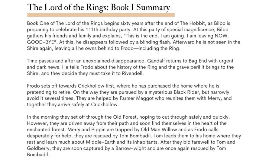 Lord Of The Rings Pdf