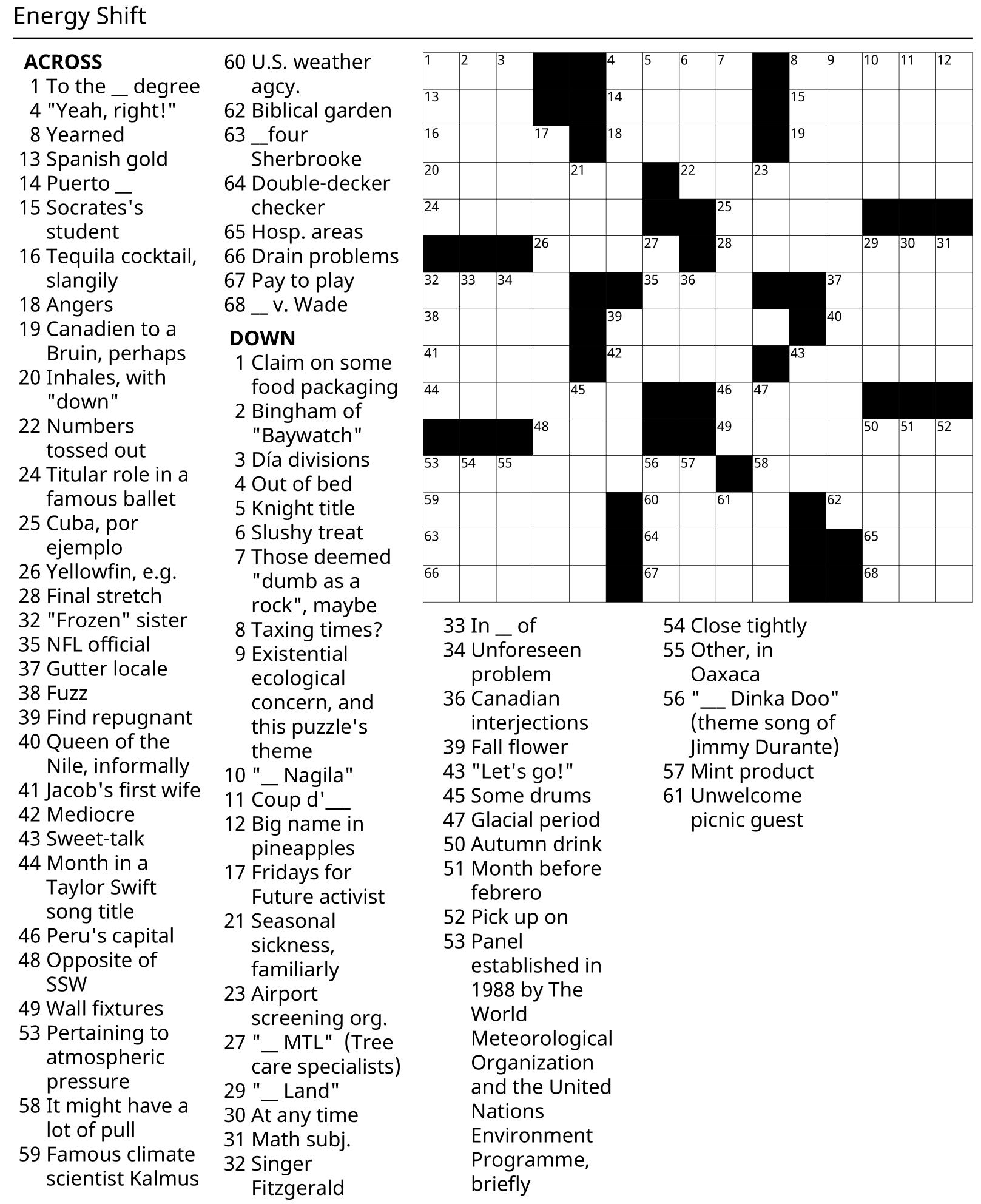 spanish gold crossword clue