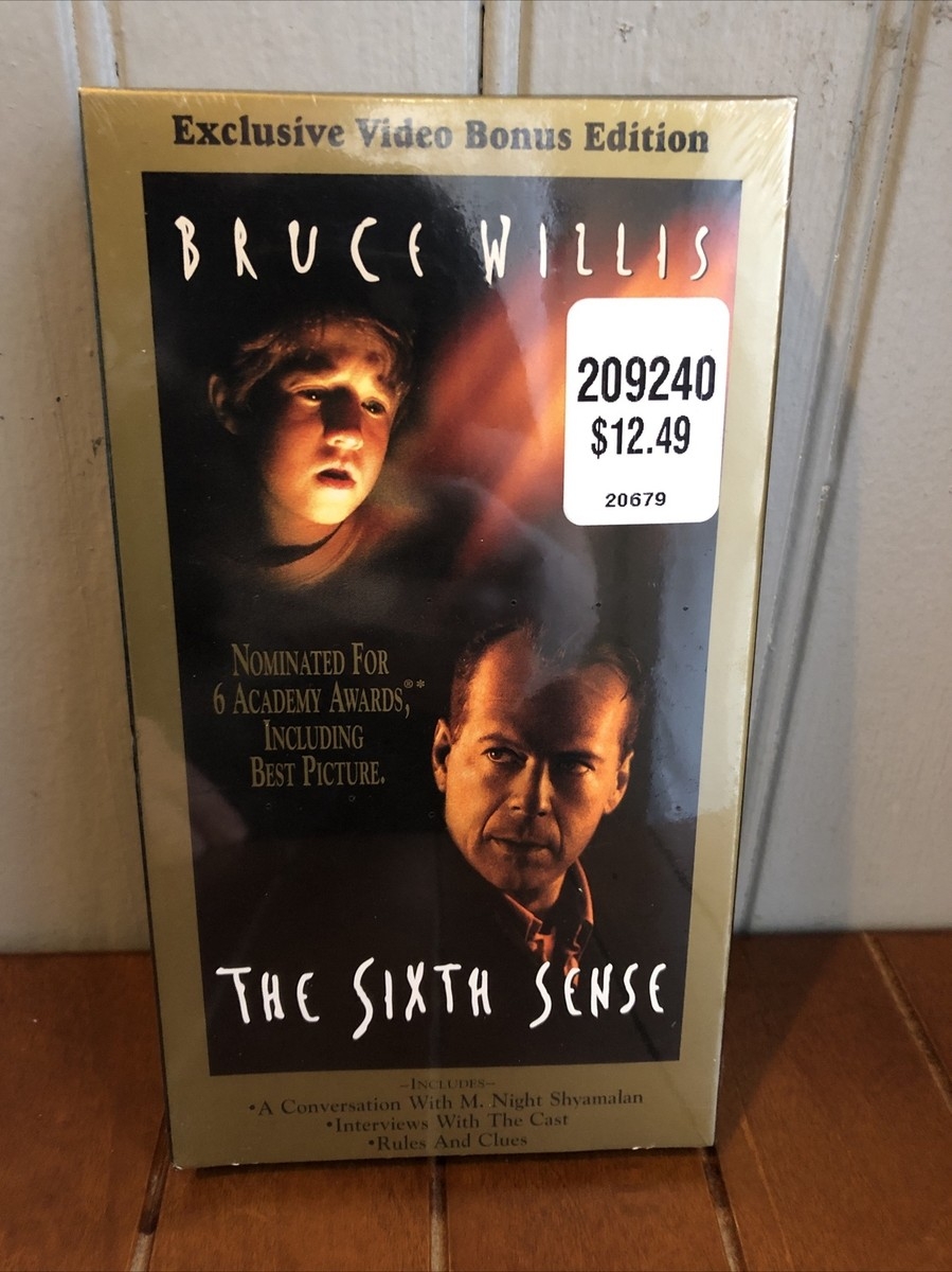 The Sixth Sense VHS 1999 Bonus Edition Bruce Willis SEALED UNOPENED 786936134858 EBay