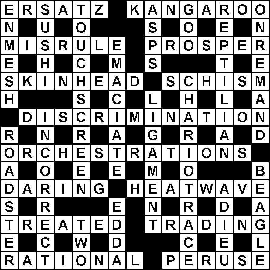 The Stickler Weekly 78 Solution Australian Crosswords The Stickler Weekly 78 Solution Australian Crosswords