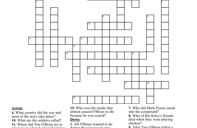 Carried On About Crossword