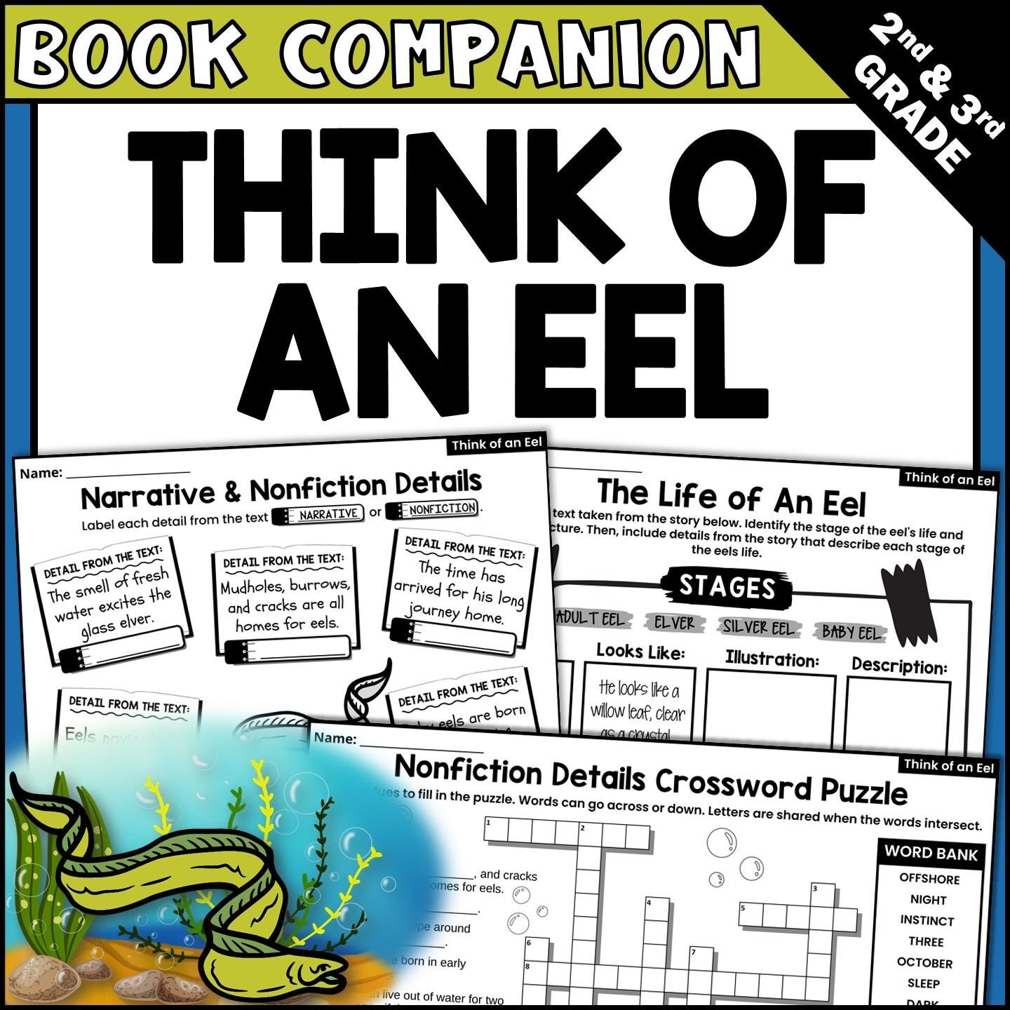 Think Of An Eel Interactive Read aloud Activities And Book Companion Etsy Think Of An Eel Interactive Read aloud Activities And Book Companion Etsy