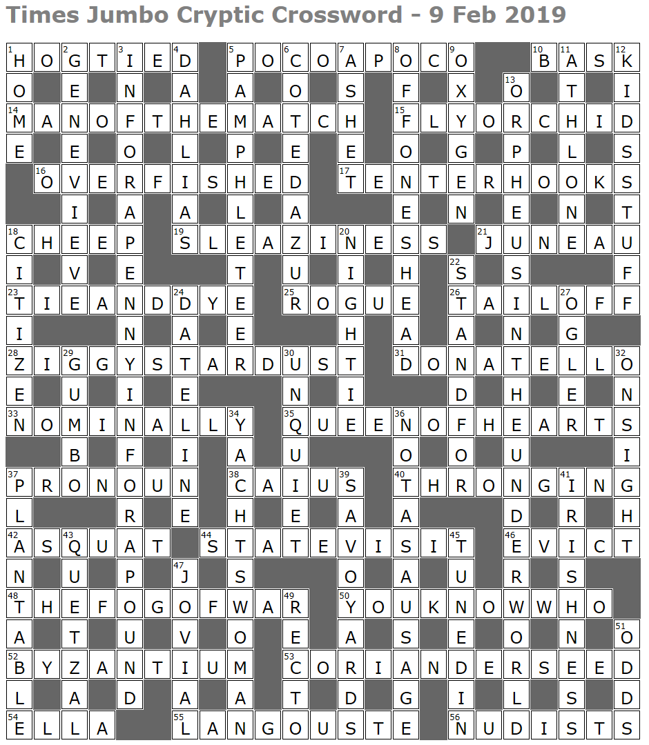 Times Jumbo Cryptic Crossword 1366 Lucian Poll s Web Ramblings Times Jumbo Cryptic Crossword 1366 Lucian Poll s Web Ramblings