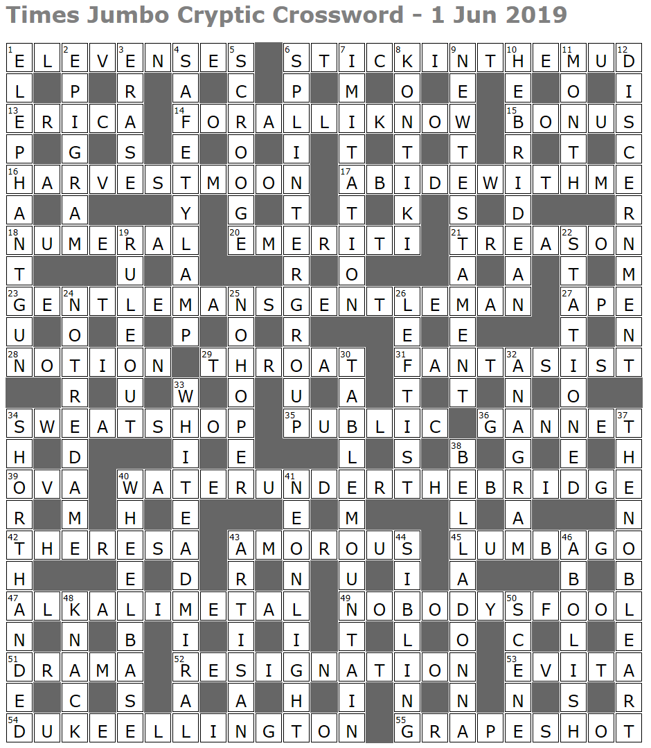 Times Jumbo Cryptic Crossword 1385 Lucian Poll s Web Ramblings