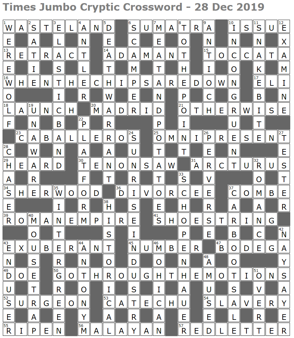 Times Jumbo Cryptic Crossword 1417 Lucian Poll s Web Ramblings