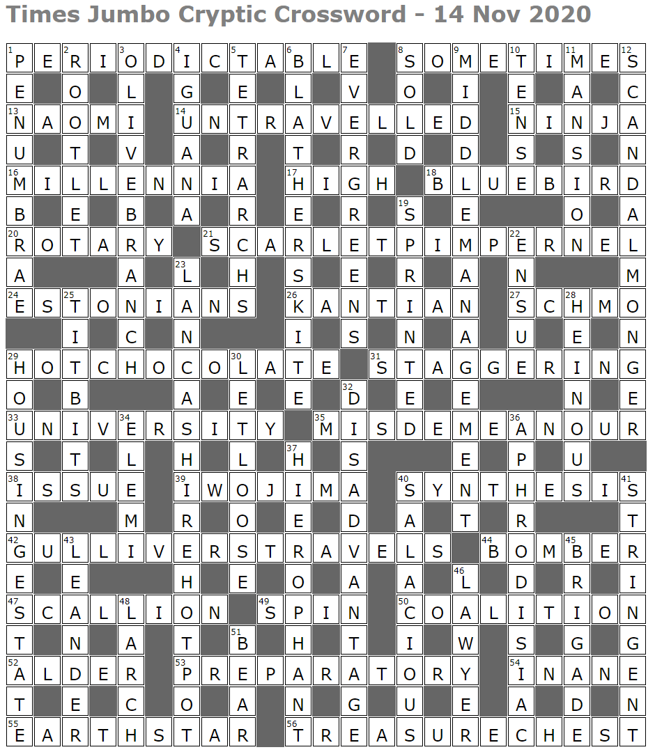 Times Jumbo Cryptic Crossword 1468 Lucian Poll s Web Ramblings