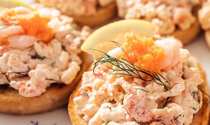 Toast Skagen Garnish Crossword Clue