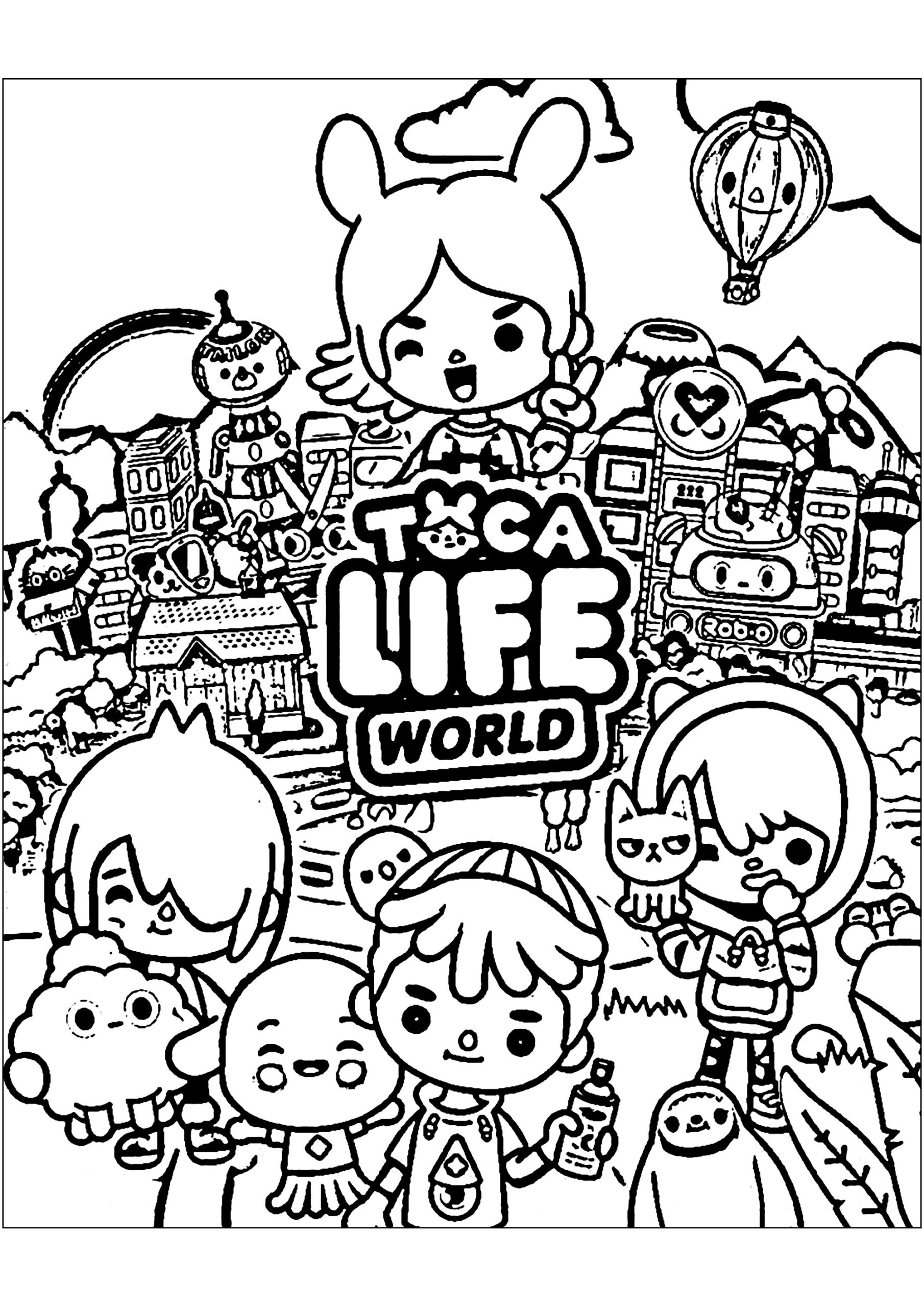 Toca Boca World Poster Toca Boca Coloring Pages Toca Boca World Poster Toca Boca Coloring Pages