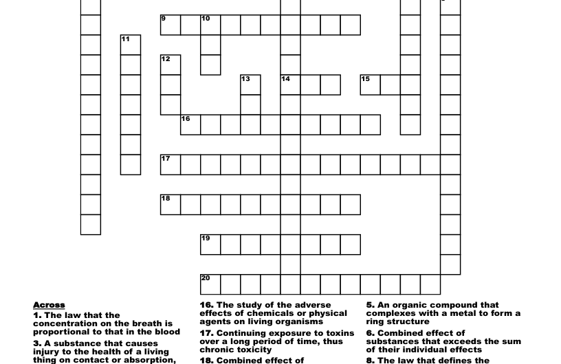 Poison Crossword Clue