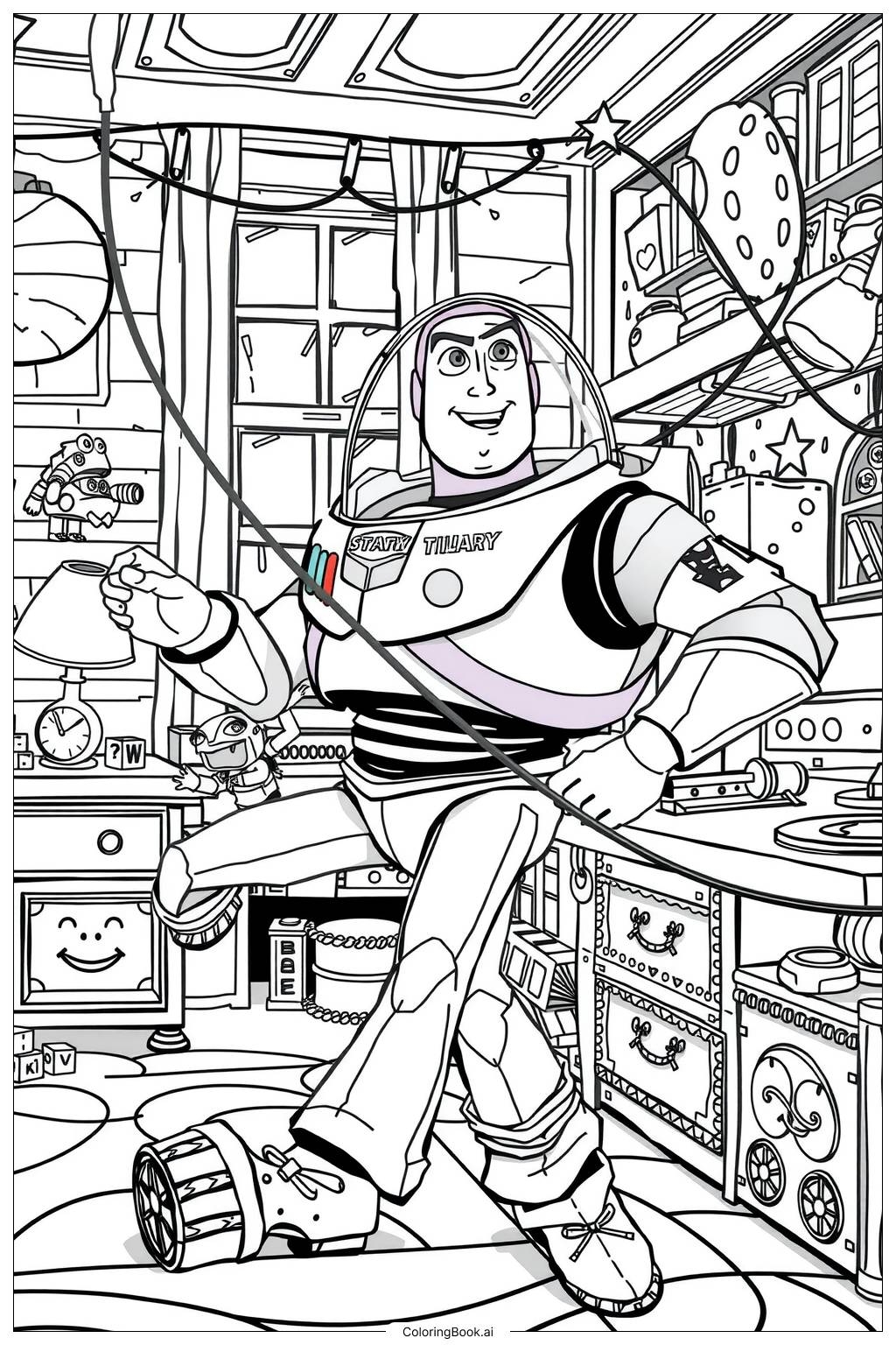 woody toy story coloring page