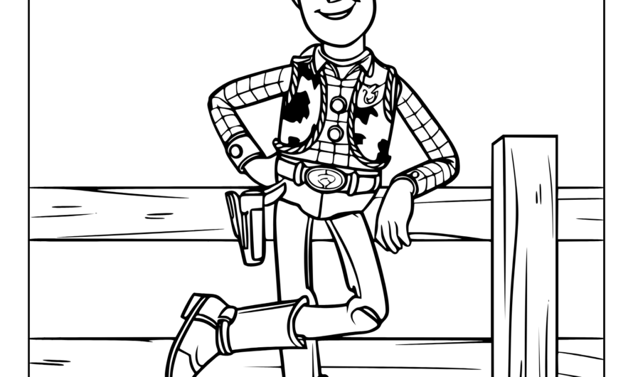 Toy Story Woody Colouring Pages