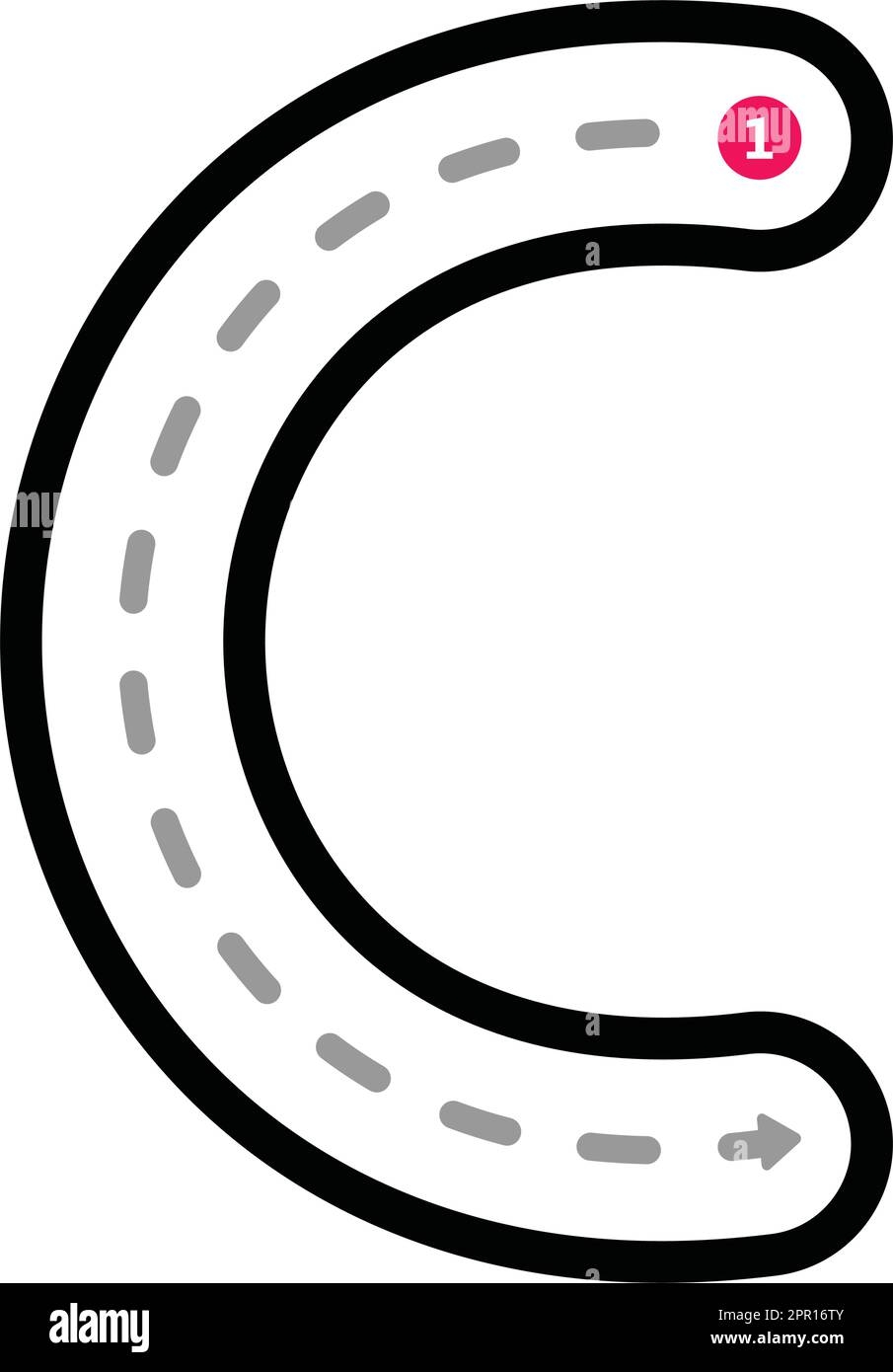 trace the letter c trace the letter c