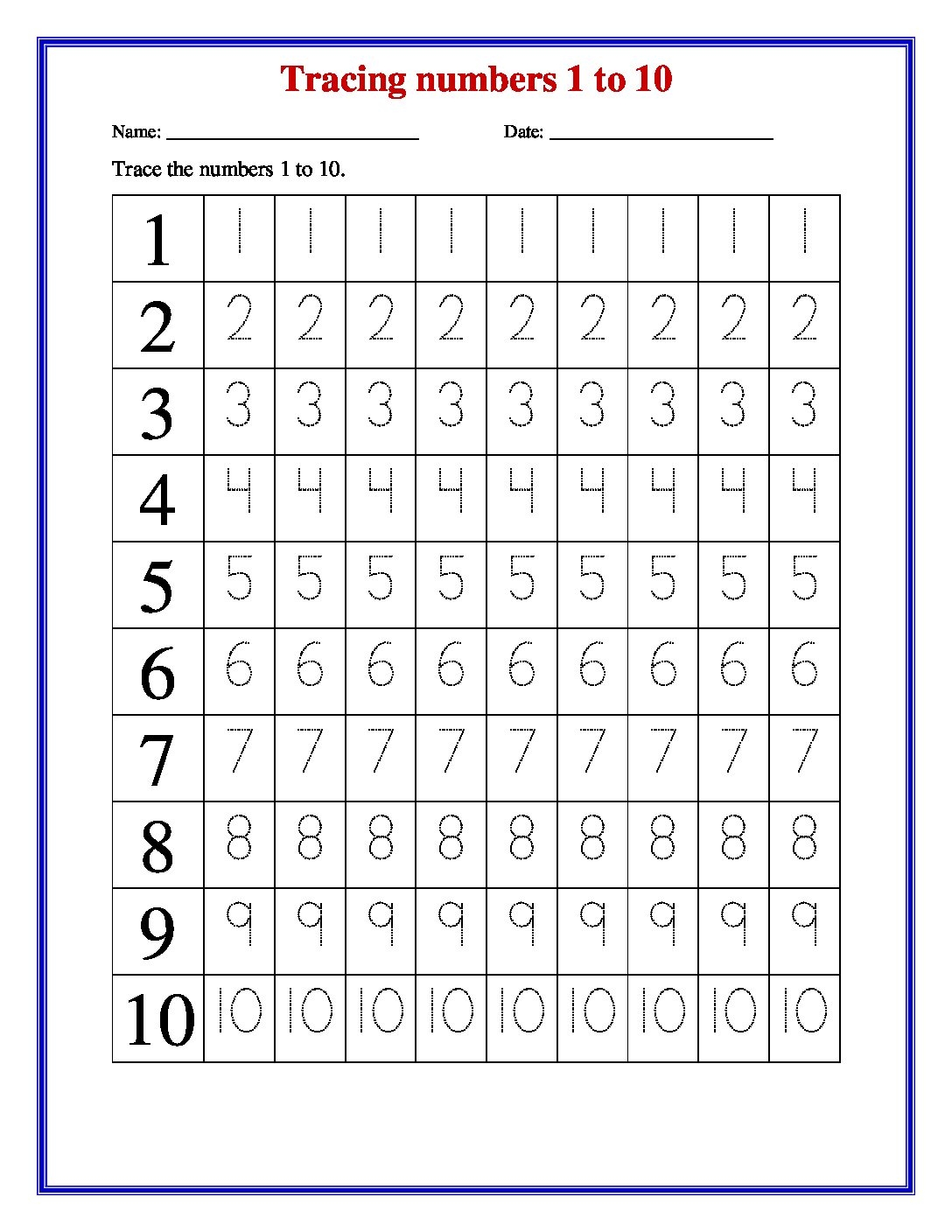 traceable number worksheets 1 20 traceable number worksheets 1 20