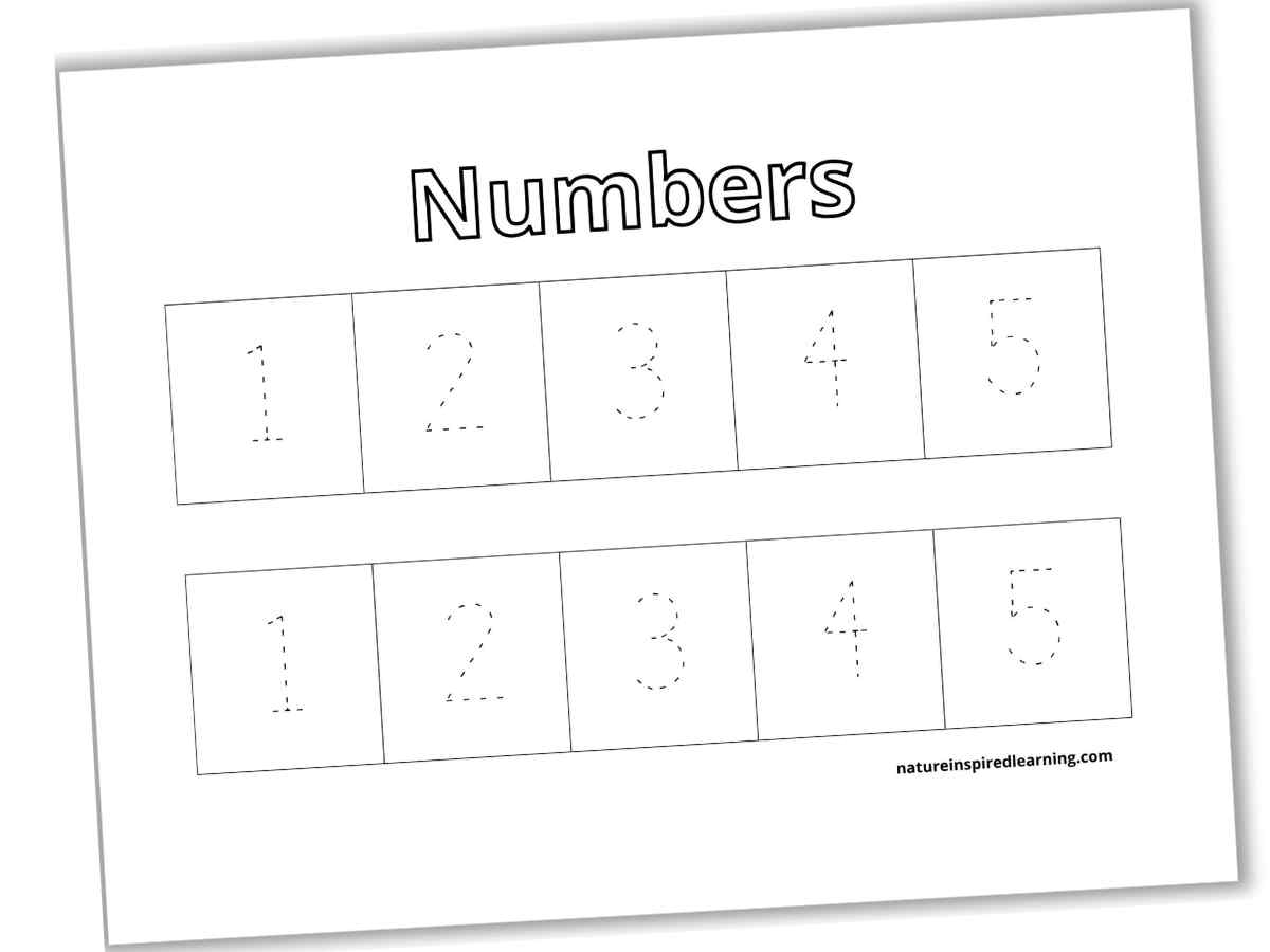 Tracing Numbers 1 5 Nature Inspired Learning Tracing Numbers 1 5 Nature Inspired Learning