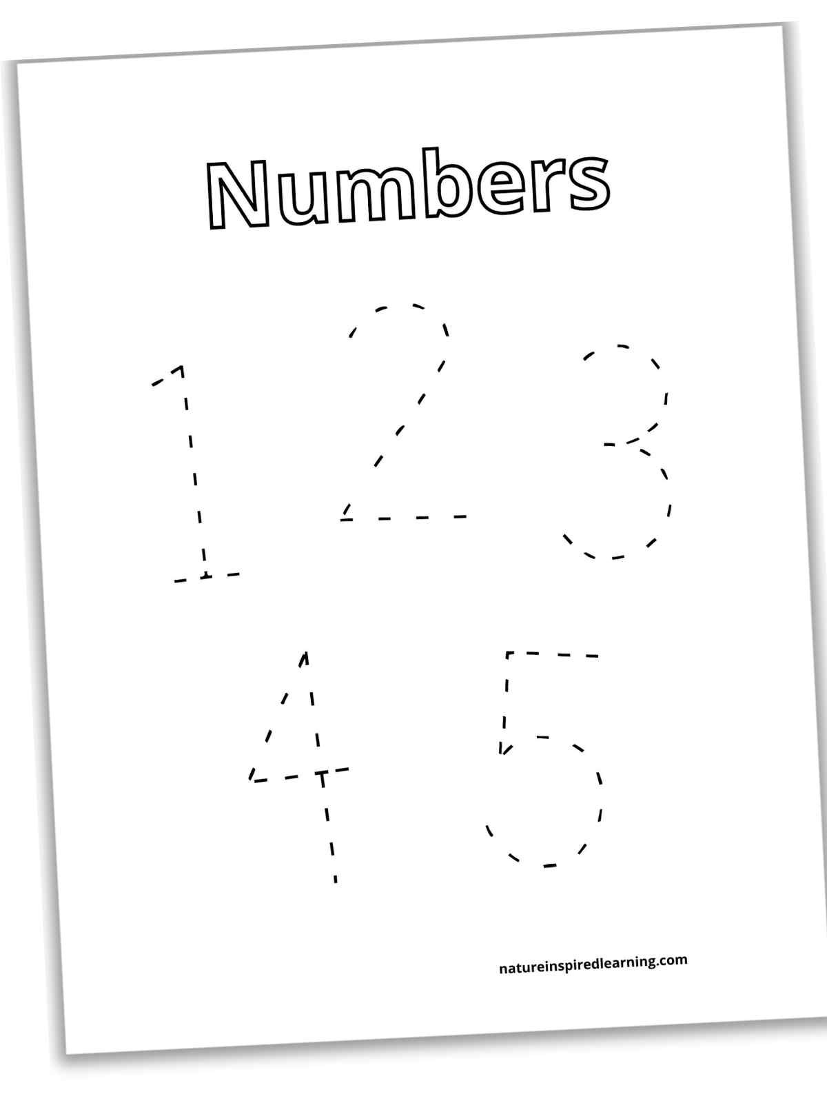 Tracing Numbers 1 5 Nature Inspired Learning Tracing Numbers 1 5 Nature Inspired Learning