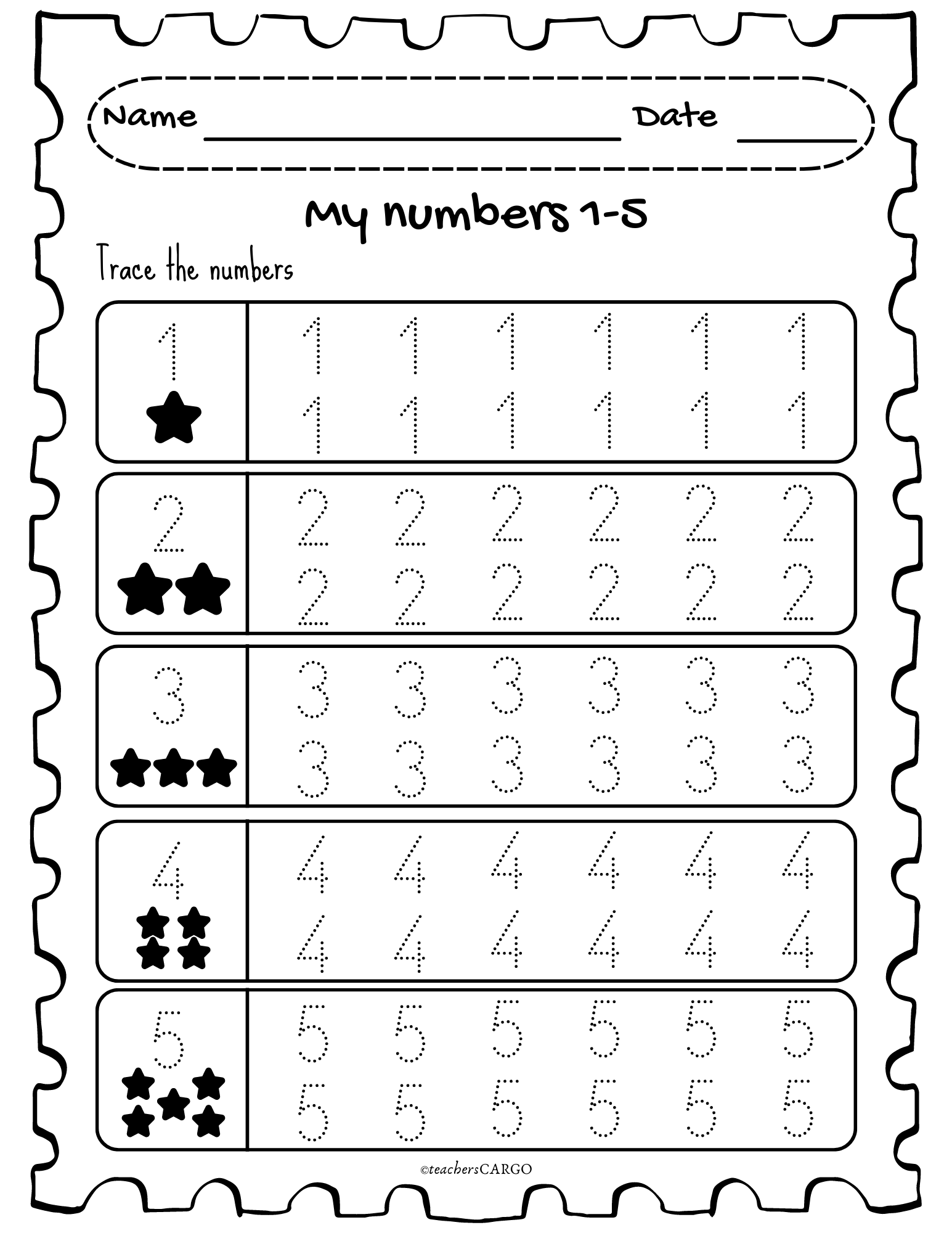 trace the numbers worksheet trace the numbers worksheet