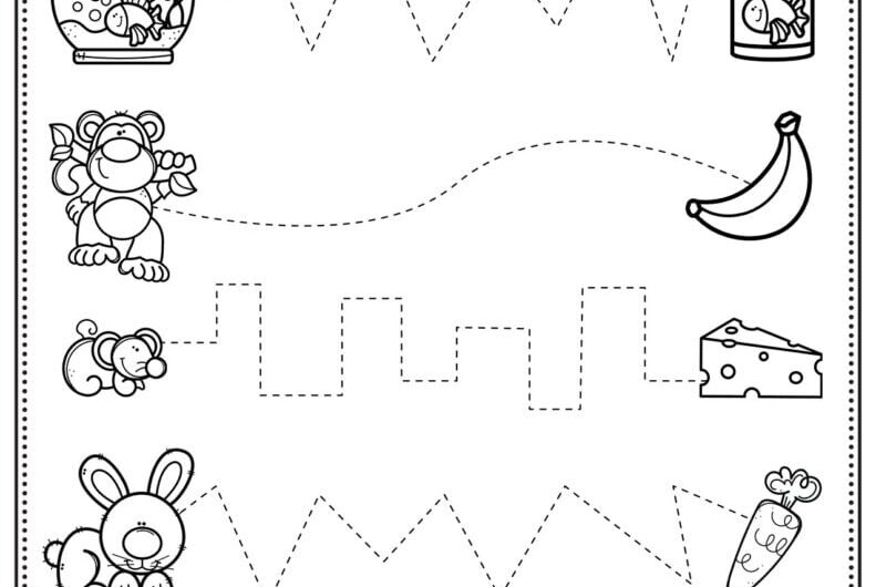 Tracing Worksheets For Preschool