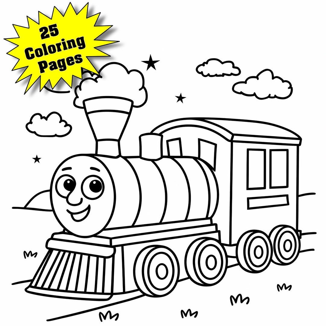 Trains Printable 25 Coloring Pages Trains Coloring Book 25 Train Coloring Pages Instant Download Choo Choo Train Printable PDF File Etsy Trains Printable 25 Coloring Pages Trains Coloring Book 25 Train Coloring Pages Instant Download Choo Choo Train Printable PDF File Etsy