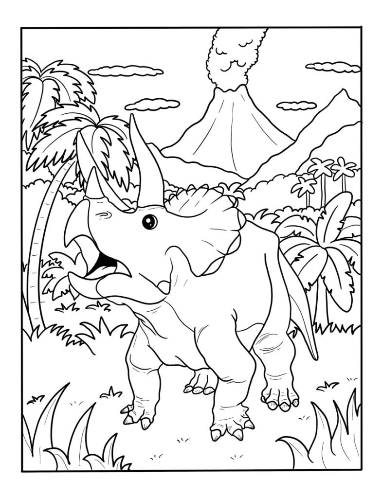 Triceratops Coloring Pages Free Printable Dinosaur Coloring Sheets Triceratops Coloring Pages Free Printable Dinosaur Coloring Sheets