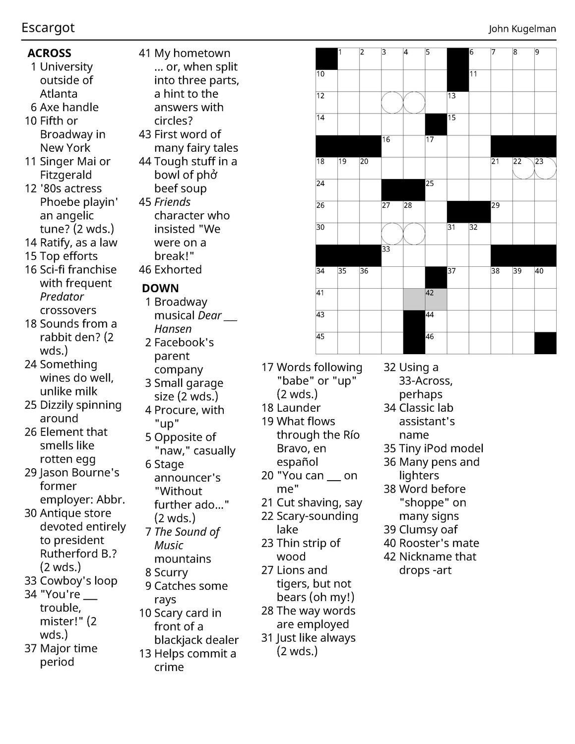 Try Kugelman s Gainesville Themed Crossword Puzzle Bristow Beat Try Kugelman s Gainesville Themed Crossword Puzzle Bristow Beat