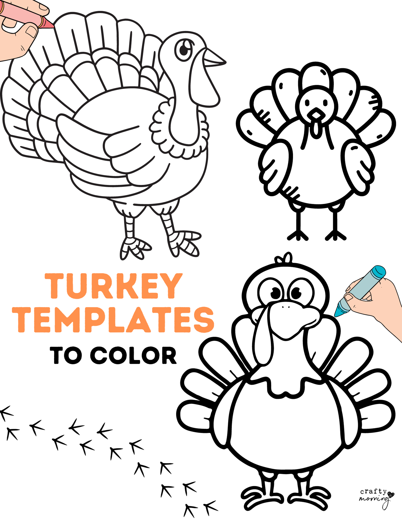 Turkey Template To Color Crafty Morning Turkey Template To Color Crafty Morning
