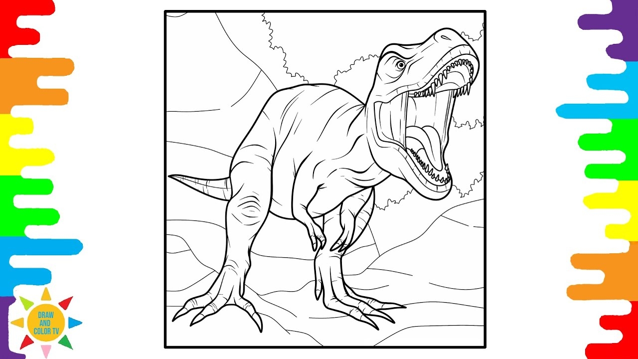 tyrannosaurus rex coloring page