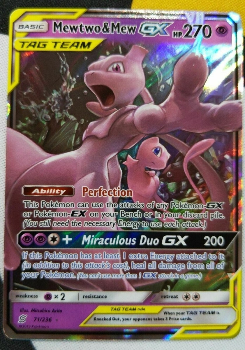 ULTRA RARE Mewtwo Mew GX Tag Team Pokemon Unified Minds 71 236 Holo Foil LP EBay ULTRA RARE Mewtwo Mew GX Tag Team Pokemon Unified Minds 71 236 Holo Foil LP EBay