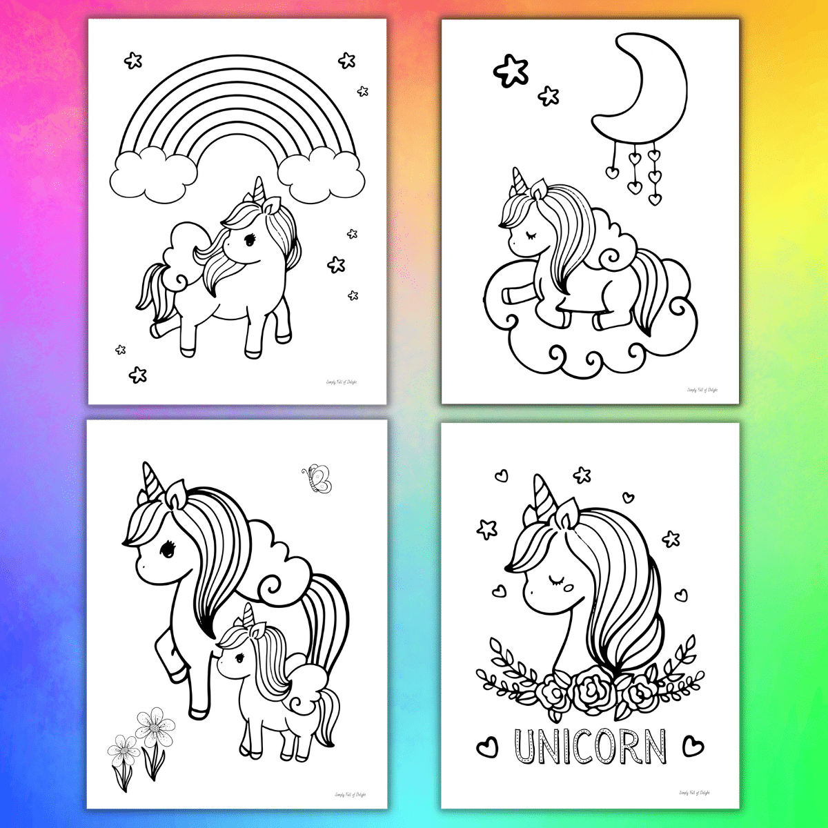Unicorn Coloring Pages For Kids Free Printable Unicorn Coloring Pages For Kids Free Printable