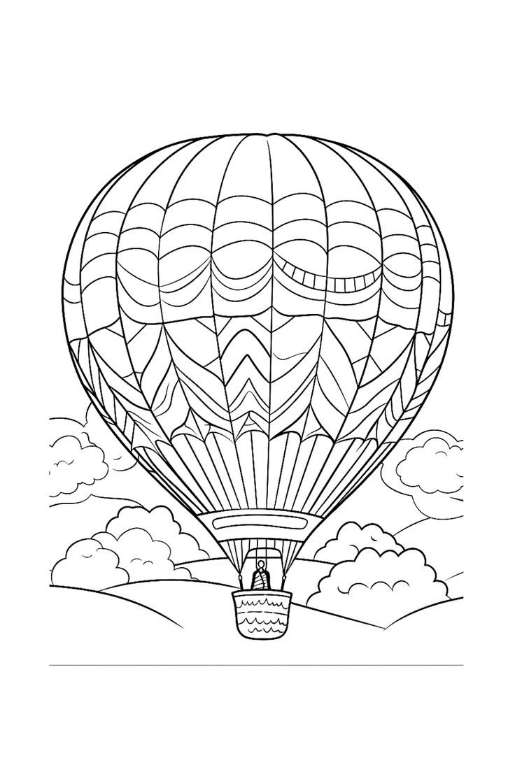 Up Up And Away Free Printable Hot Air Balloon Coloring Page For Kids Up Up And Away Free Printable Hot Air Balloon Coloring Page For Kids