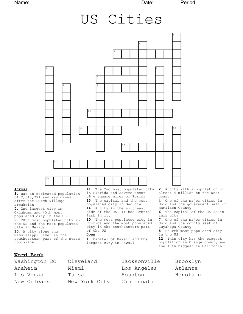 Utah County Crossword Puzzle WordMint Utah County Crossword Puzzle WordMint